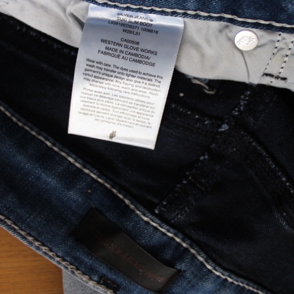 Silver NWT Suki Slim Boot Jeans 28 / 6 - Picture 11 of 11